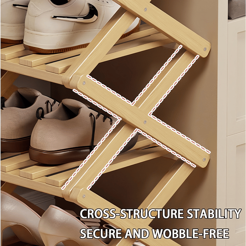 The 9-Tier No-Assembly Bamboo Rack !🌿👟