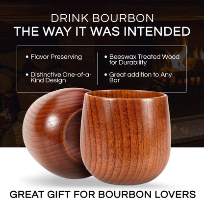 🔥Original Wooden Bourbon Drinking Cup