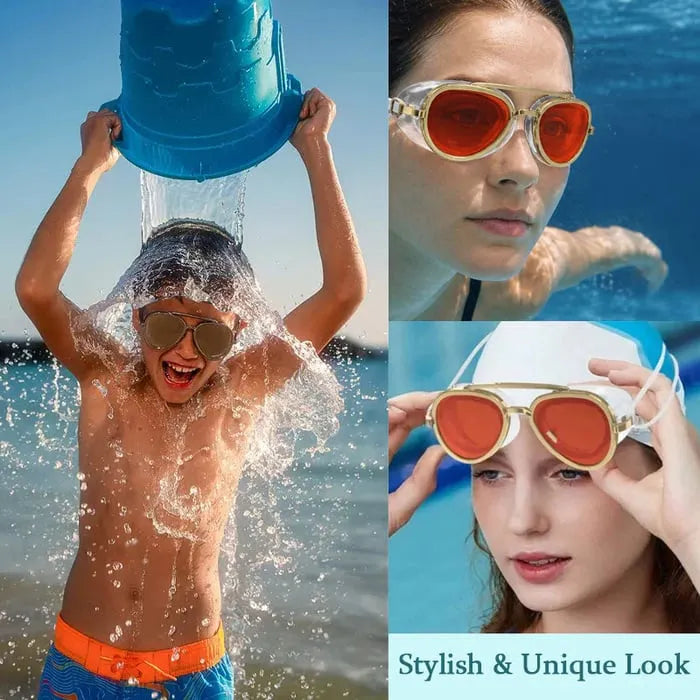😎✨ Summer Vibe Reflective Swim Goggles