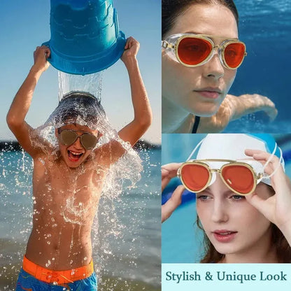 😎✨ Summer Vibe Reflective Swim Goggles