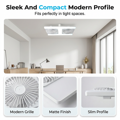 📢📢37% OFF !! ⏰ 2-in-1 LED Ceiling Fan Light – Dual Cooling, Ultra Bright, Tool-Free Install 🌀