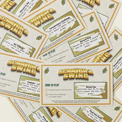 🏌️🎁 Scratch & Swing Scratch Off Golf Card Game (3-pack)