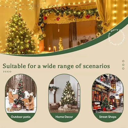 🎄 LED Copper Wire Firecracker Fairy Lights – Flexible Twinkling String Lights for Festive Home Décor