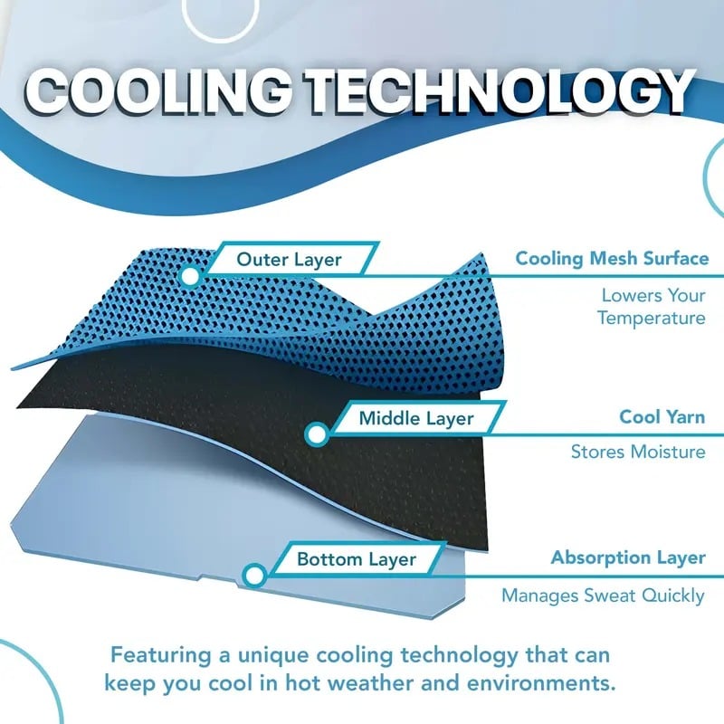 💦Summer Hot Sale - BUY 2GET 1 FREE!!⚡50K+ SOLD!❄️Cold Sweat Towel You Can Use Anywhere, Anytime! Reusable Soft Absorbent Cooling Portable
