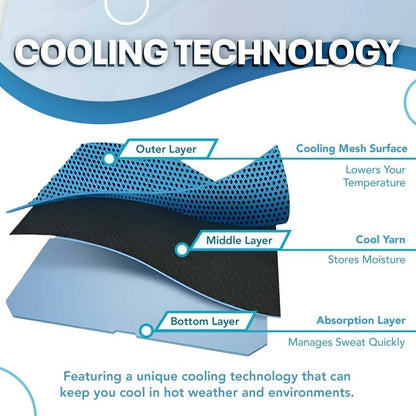 💦Summer Hot Sale - BUY 2GET 1 FREE!!⚡50K+ SOLD!❄️Cold Sweat Towel You Can Use Anywhere, Anytime! Reusable Soft Absorbent Cooling Portable