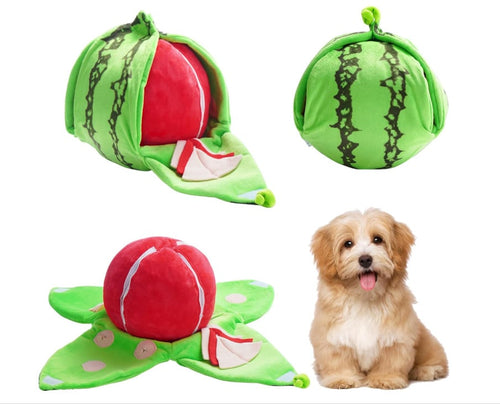 🐶Orange Hide-and-Seek Plush Dog Toys