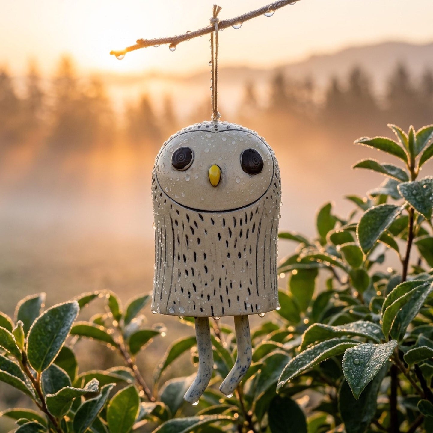 🌿Handmade Whimsical Animal Wind Chime Ornaments