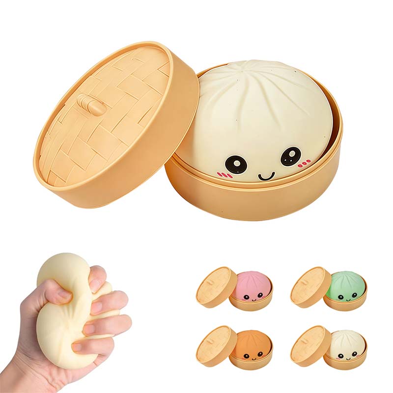 ⭐Ultra-rare Rainbow Smile Bun Squishy
