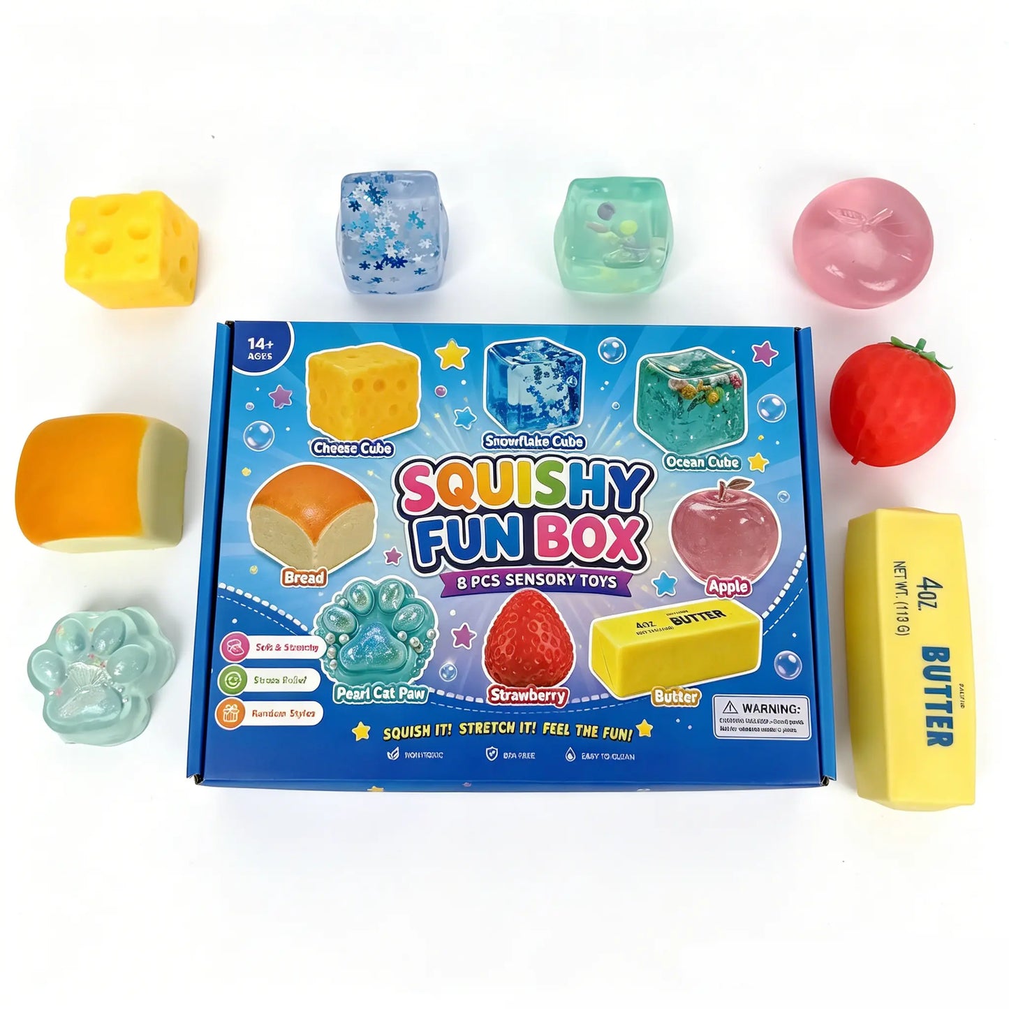 8-Piece Cute Animal Squishy Gift Pack
