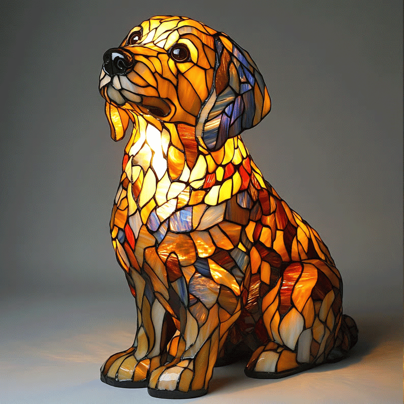 🐶3D Table Lamp Cute Dog Home Room Decor