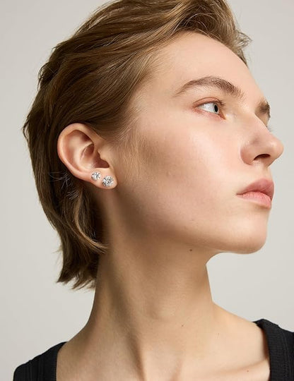 🔥Anti-Allergy, Ultra-Bright Fashionable And Luxurious Stud Earrings, Sleeping With It (Sliver color)