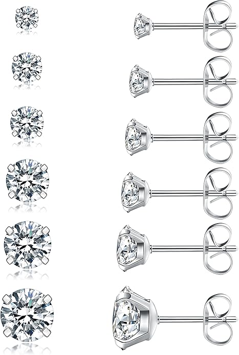 🔥Anti-Allergy, Ultra-Bright Fashionable And Luxurious Stud Earrings, Sleeping With It (Sliver color)