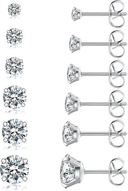 🔥Anti-Allergy, Ultra-Bright Fashionable And Luxurious Stud Earrings, Sleeping With It (Sliver color)