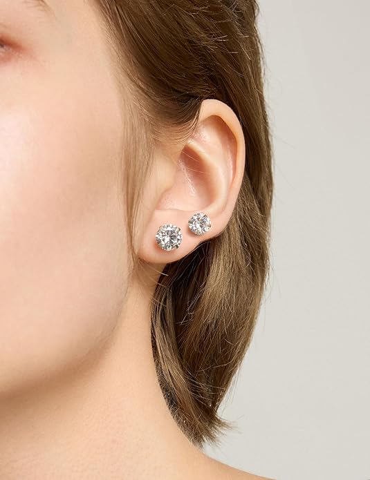 🔥Anti-Allergy, Ultra-Bright Fashionable And Luxurious Stud Earrings, Sleeping With It (Sliver color)
