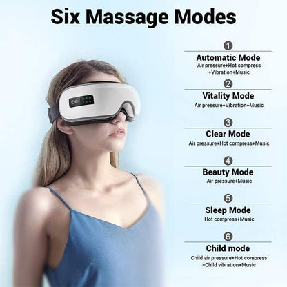 Sakerplus® Heated Eye Massager With Music
