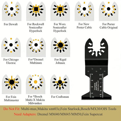 🛠️ Universal Oscillating Saw Blade Set | Wood & Metal
