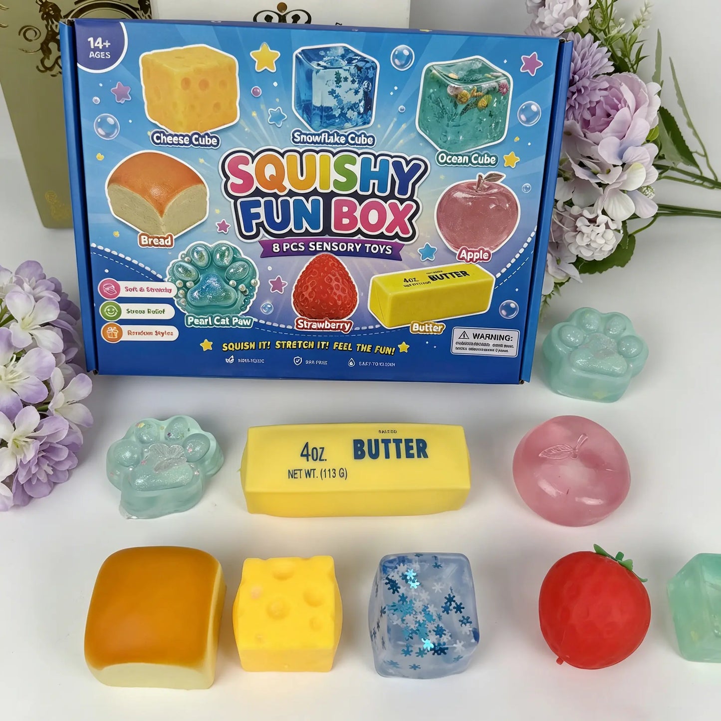 8-Piece Cute Animal Squishy Gift Pack