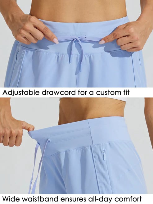 ⏰Hot Sale Unisex 7-Inch High-Waisted Running Pants with Belt Design