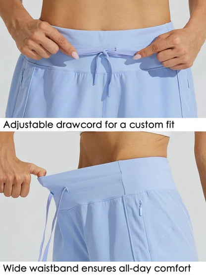 ⏰Hot Sale Unisex 7-Inch High-Waisted Running Pants with Belt Design