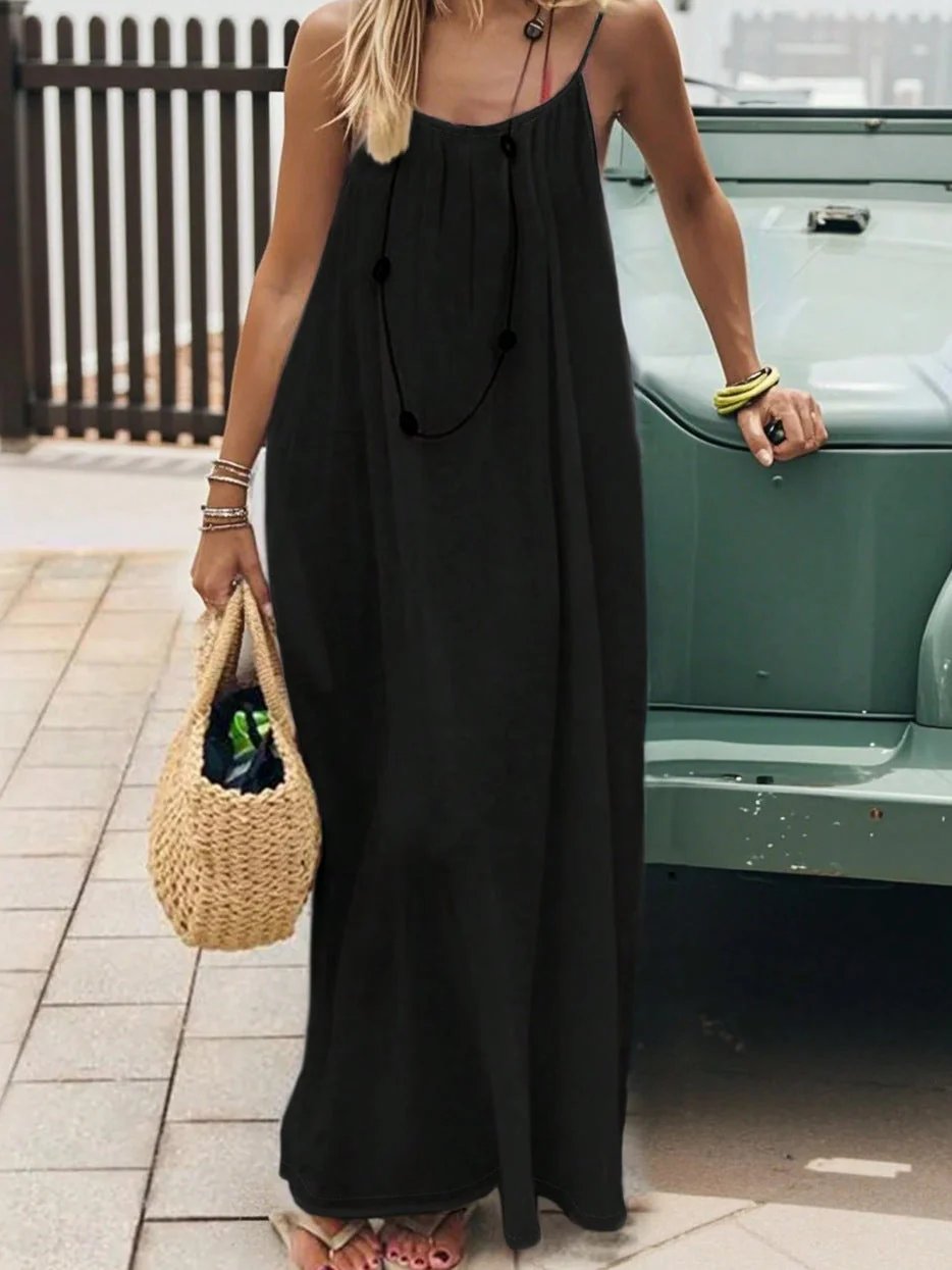 🔥💃Backless Spaghetti Strap Maxi Dress