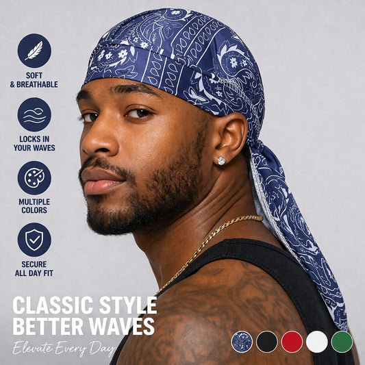 ❤️‍🔥Paisley Cooling Headscarf Cap