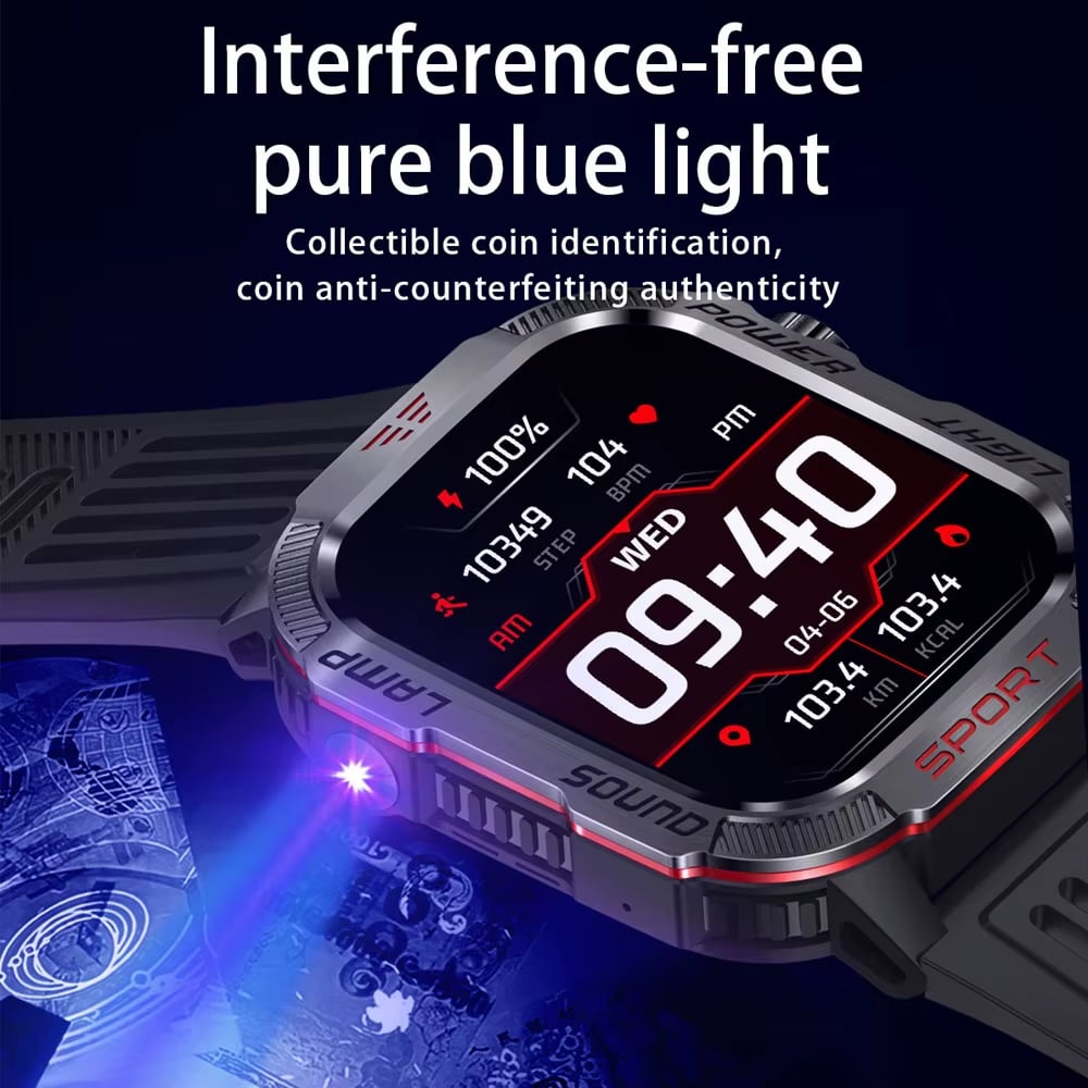 Men's Military Outdoor Sports Smart Watch for Android & IOS