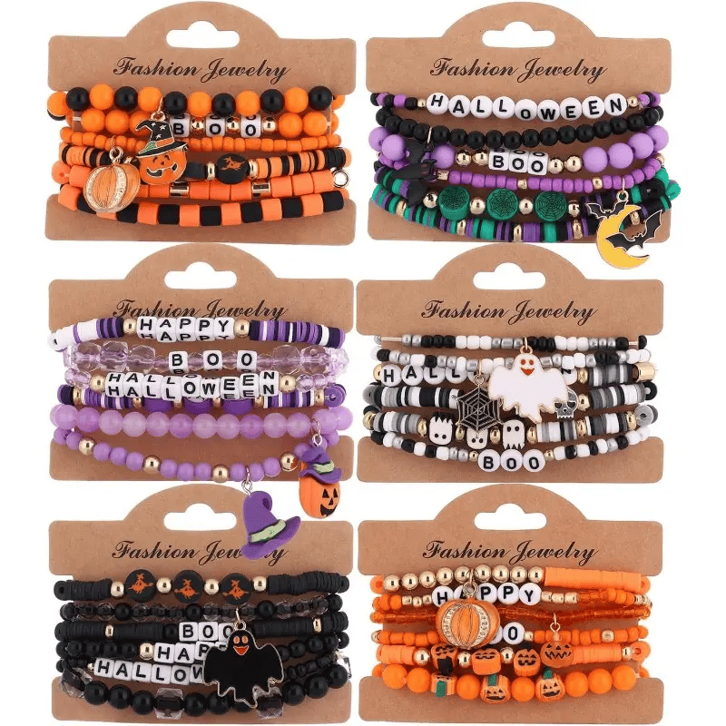 🔥Last Day 50% OFF - Halloween Series Cartoon Soft Clay Bracele