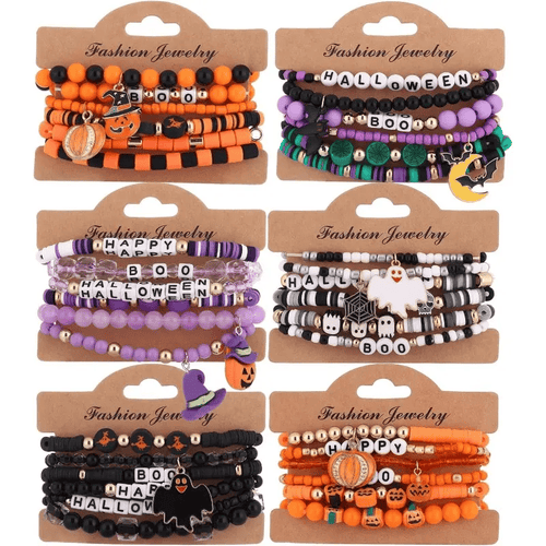 🔥Last Day 50% OFF - Halloween Series Cartoon Soft Clay Bracele