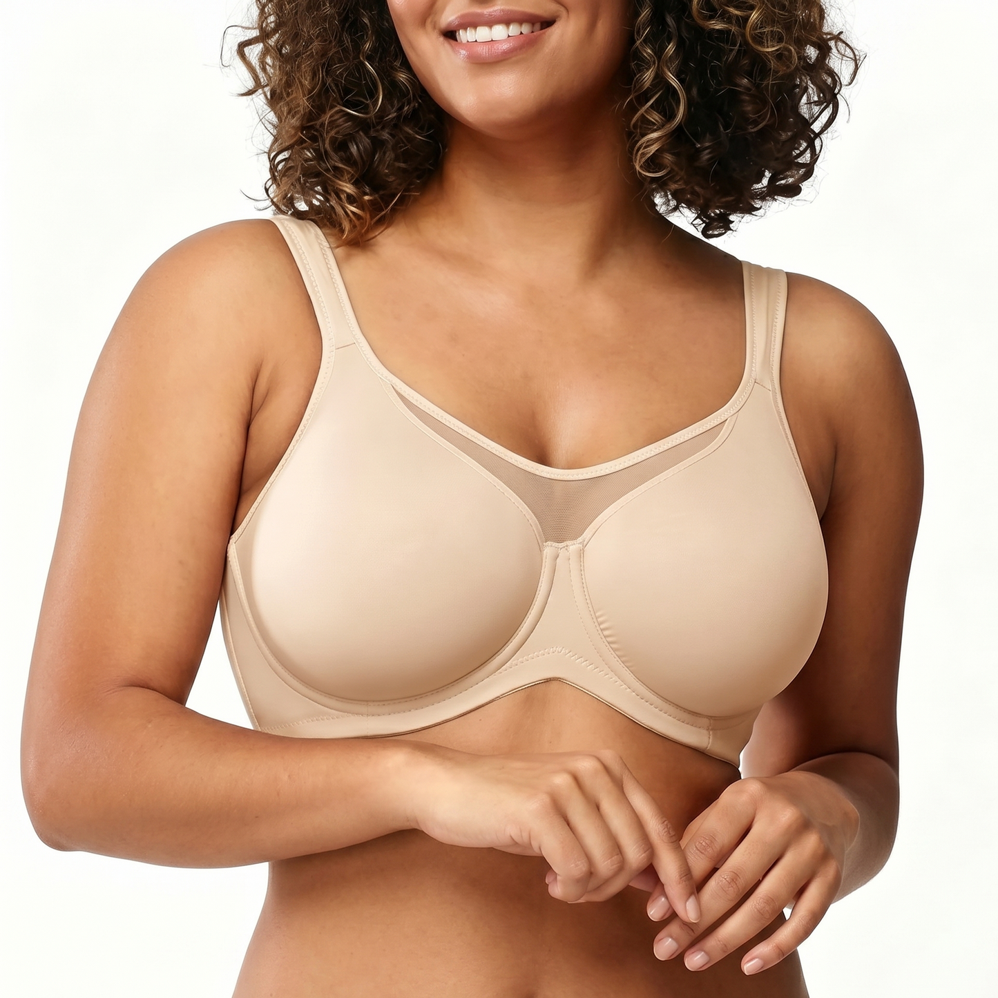 💐Women's Elegant Sheer Full Coverage Plus Size Bra