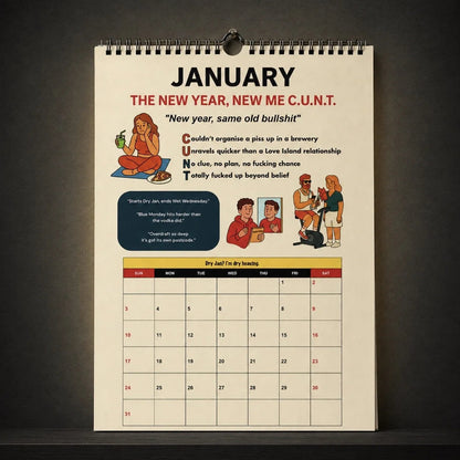 🔥The C.U.N.T. 2027 Wall Calendar – 12 Months of Pure Unfiltered Chaos