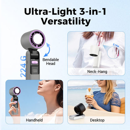 ❄️ProBreeze Portable Fan –💨High-Velocity, Foldable & Rechargeable 🌬️⚡ | ☀️, Holidays ✈️ & Outdoor Adventures 🏕️