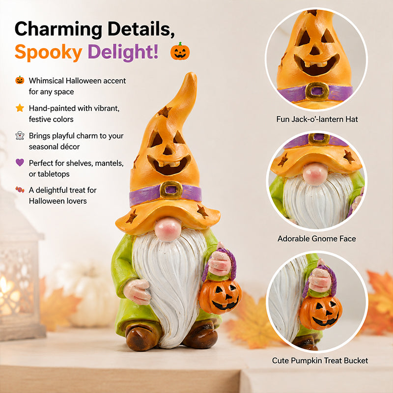 🎃🎄 Dual‑Season Gnome Figurine Set | Autumn & Christmas Indoor Tabletop Home Ornaments