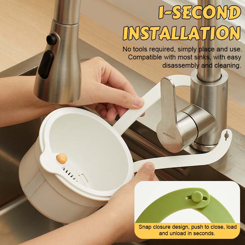 🔥Universal Clip-On Sink Drain Basket – The Multi-Functional Kitchen Strainer
