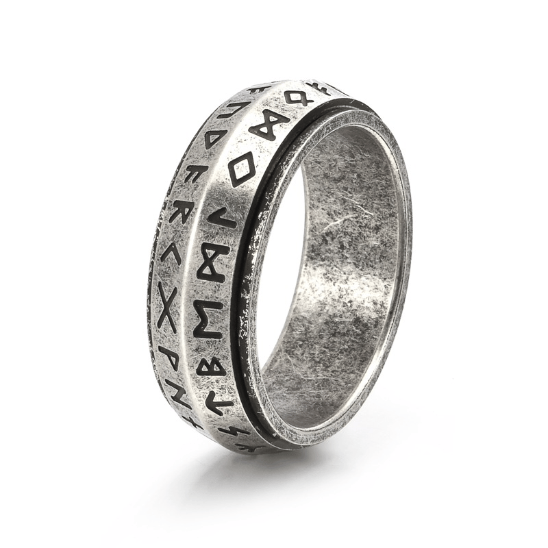 ⚔️Viking Rune Rotating Ring💍
