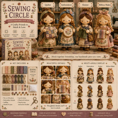 🎁Last Day:49% OFF🧵 Tiny Worlds Collection – Patchwork DIY Kit Series