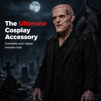 ⭐👹 Stitched Monster Full-Head Silicone Horror Mask | Costume Piece