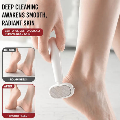 🔥Last Day 50% OFF - Dual‑Sided Foot Callus Remover, Replaceable Stainless Steel Blade Foot Scraper 🦶