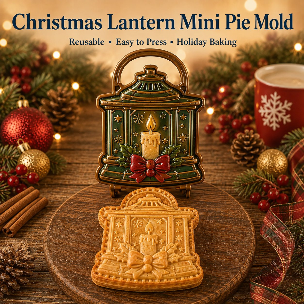 🎄16-Design Christmas Mini Pie Mold Collection | Reusable Embossed Molds for Shaping Detailed Santa, Snowman, Reindeer, Tree & Holiday Pies 🥧✨