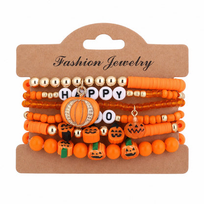🔥Last Day 50% OFF - Halloween Series Cartoon Soft Clay Bracele