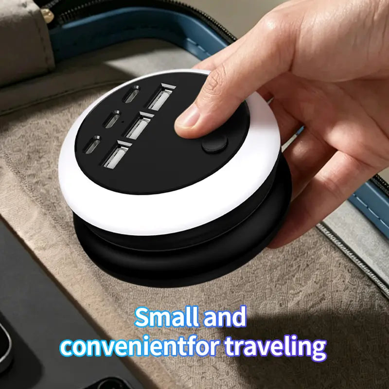 🔥Summer Hot Sales - Save 49% OFF🔋 Portable Power Strip with USB-C Charging & LED Lights ✨ – 6 USB Ports for Home 🏠, Office 💻 & Travel ✈️