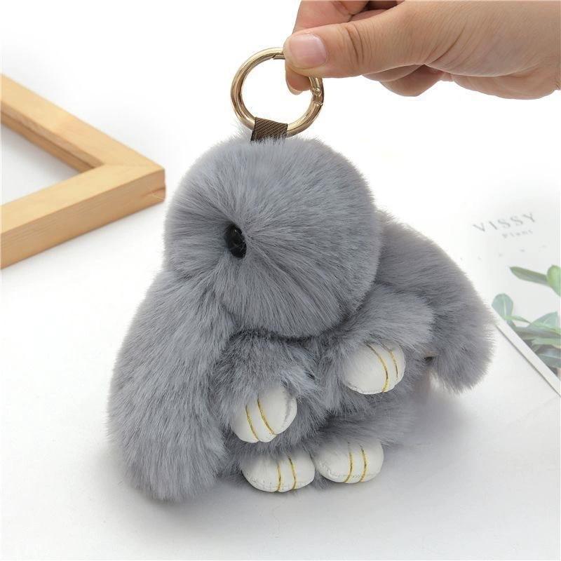 Plush Bunny Keychain Pendant