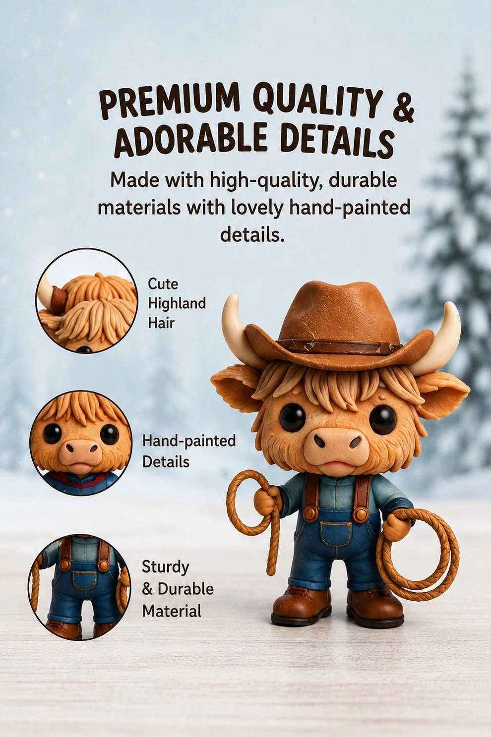 🏆Limited Time Sale 49% OFF 🎄🐮Highland Cow Advent Calendar 2026 – 24-Day Christmas Countdown with Cute Highland Cow Figurines