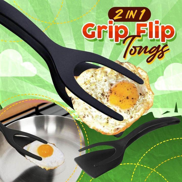 📢📢31% OFF !! ⏰2 In 1 Grip Flip Tongs