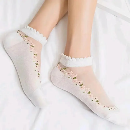 🥳SUMMER HOT SALE🥳💞50K+ SOLD!🔥Floral Lace Women's Spring Summer Ankle Socks