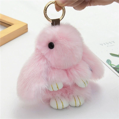 Plush Bunny Keychain Pendant