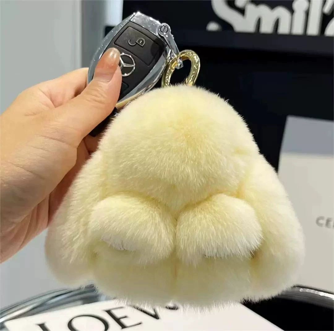Plush Bunny Keychain Pendant