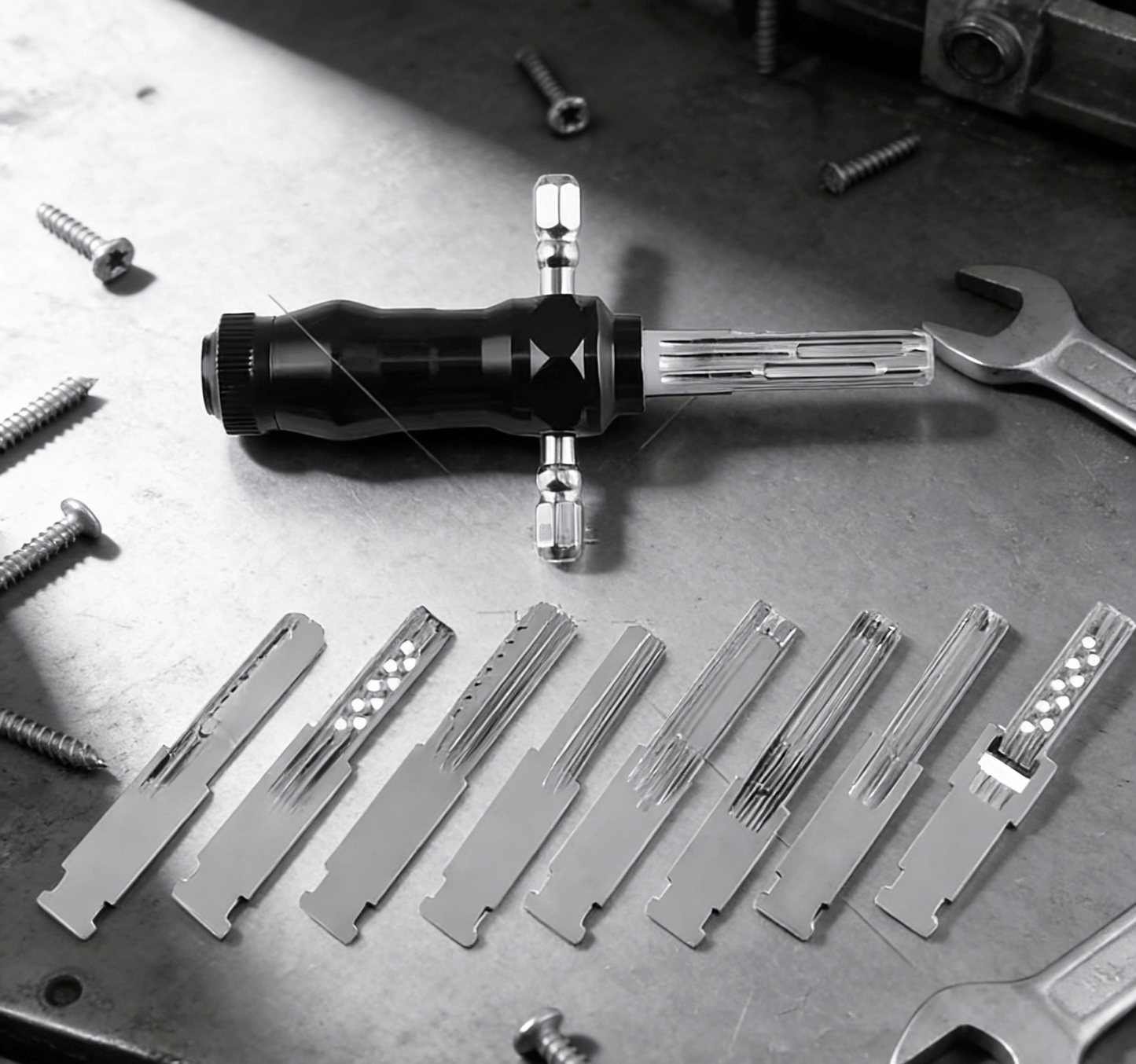 🔥🔥LAST DAY SALE 49% OFF-🔐Tubular Lock Pick Set: 9-in-1 Precision Unlocking Tool for Locksmiths