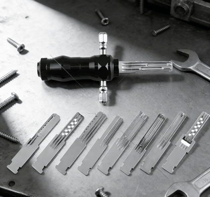 🔥🔥LAST DAY SALE 49% OFF-🔐Tubular Lock Pick Set: 9-in-1 Precision Unlocking Tool for Locksmiths