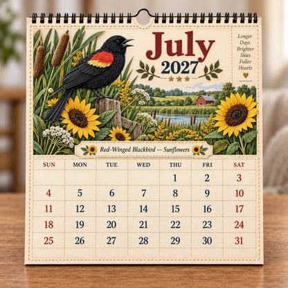🐦 2027 Birds Of America Wall Calendar | A Year of Beautiful Birds & Nature