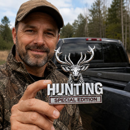 🦌 HUNTING Special Edition 3D Chrome Metal Car Emblem